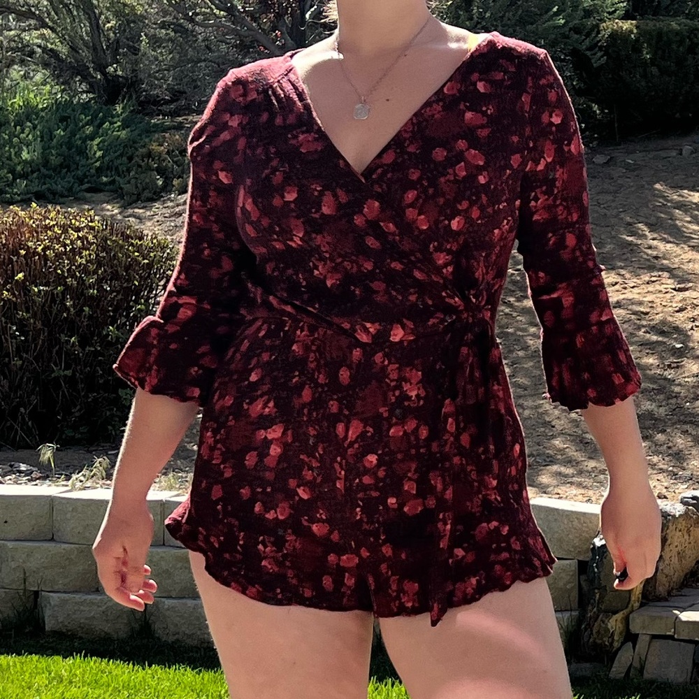 Free people pink romper